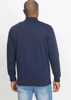 Herren bonprix Große Größen|Basics|Sweatjacke mit Stehkragen