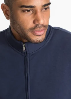Herren bonprix Große Größen|Basics|Sweatjacke mit Stehkragen