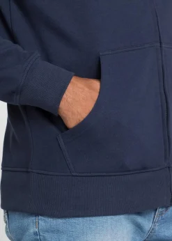 Herren bonprix Große Größen|Basics|Sweatjacke mit Stehkragen