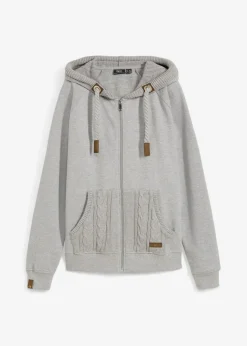 Sweatjacke mit Strickkapuze und Tasche Damen Bekleidung·Blusen & Tuniken|Nachhaltigere Materialien