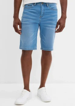 Herren bonprix Jeans|Shorts|Sweat-Jeans-Bermuda m. Komfortschnitt, Regular Fit