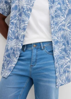 Herren bonprix Jeans|Shorts|Sweat-Jeans-Bermuda m. Komfortschnitt, Regular Fit