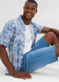 Herren bonprix Jeans|Shorts|Sweat-Jeans-Bermuda m. Komfortschnitt, Regular Fit
