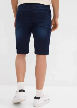 Herren bonprix Große Größen|Shorts|Sweat-Jeans-Bermuda mit Komfortbund, Regular Fit (2er Pack)