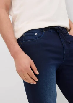 Herren bonprix Große Größen|Shorts|Sweat-Jeans-Bermuda mit Komfortbund, Regular Fit (2er Pack)
