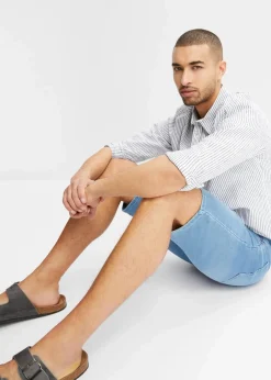 Herren bonprix Große Größen|Shorts|Sweat-Jeans-Bermuda mit Komfortschnitt, Regular Fit