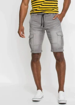 Discount Sweatjeans-Bermuda, Regular Fit Herren Große Größen|Shorts