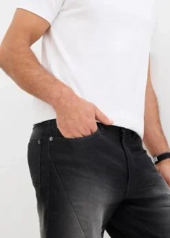 Hot Sweat-Jeans-Bermuda, Relaxed Fit Herren Große Größen|Shorts