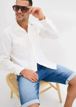 Herren bonprix Jeans|Shorts|Sweat-Jeans-Bermuda, Relaxed Fit
