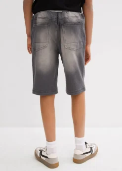 Sale Sweatjeans-Schlupfbermuda, Regular Fit Kinder Jungen 9-16 Jahre·Jeans|Jungen 9-16 Jahre·Shorts