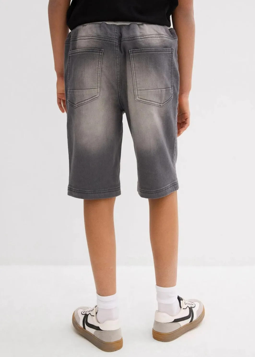 Sale Sweatjeans-Schlupfbermuda, Regular Fit Kinder Jungen 9-16 Jahre·Jeans|Jungen 9-16 Jahre·Shorts