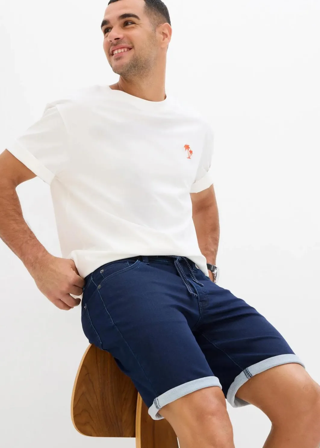 Best Sweatjeans-Shorts, Regular Fit Herren Große Größen|Shorts