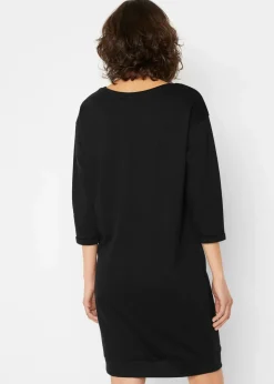 Damen bonprix Bekleidung·Röcke|Bekleidung·Blusen & Tuniken|Sweatkleid, 3/4 Arm, innen weich angerauht