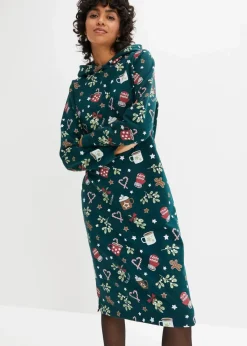 Outlet Sweatkleid aus Baumwoll-Mix Damen Bekleidung·Blusen & Tuniken|Bekleidung·Pullover & Strickjacken