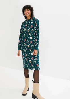 Outlet Sweatkleid aus Baumwoll-Mix Damen Bekleidung·Blusen & Tuniken|Bekleidung·Pullover & Strickjacken