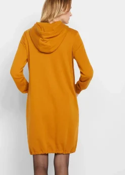 Outlet Sweatkleid aus Baumwoll-Mix Damen Kleider|Sweat