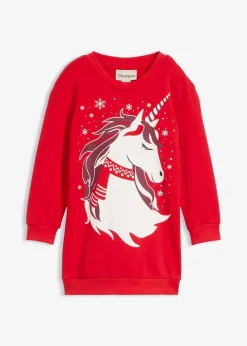 Kinder bonprix Mädchen 2-8 Jahre·Nachhaltigere Materialien|Mädchen 9-16 Jahre·Nachhaltigere Materialien|Sweatkleid aus reiner Baumwolle