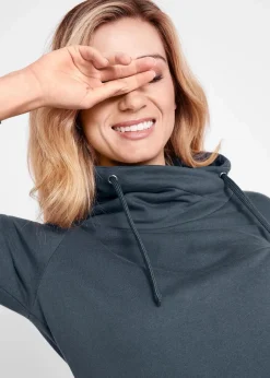 Damen bonprix Bekleidung·Blusen & Tuniken|Bekleidung·Pullover & Strickjacken|Sweatkleid aus reiner Baumwolle