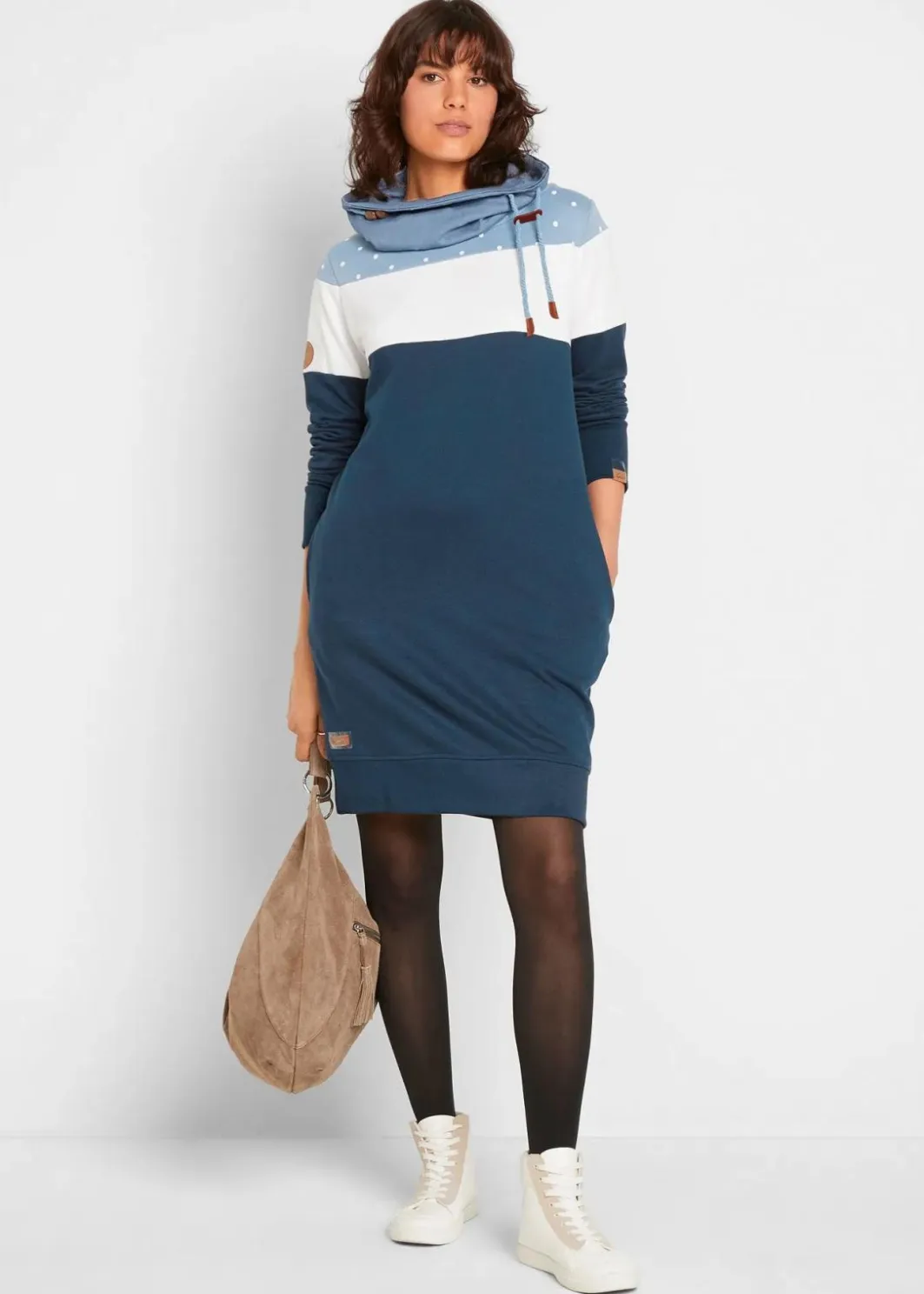 Damen bonprix Bekleidung·Blusen & Tuniken|Sweat|Sweatkleid aus reiner Bio-Baumwolle