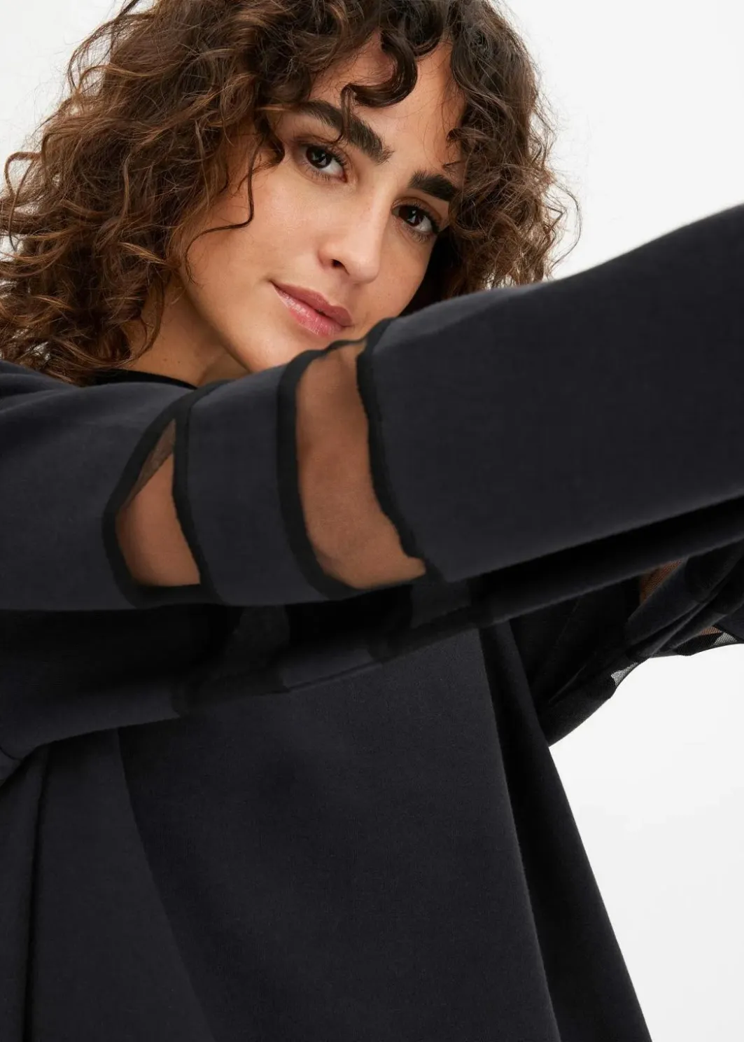 Damen bonprix Bekleidung·Blusen & Tuniken|Sweat|Sweatkleid aus reiner Bio-Baumwolle