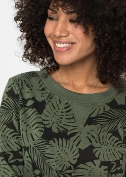 Damen bonprix Bekleidung·Blusen & Tuniken|Bekleidung·Pullover & Strickjacken|Sweatkleid, bedruckt