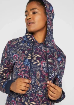 New Sweatkleid, bedruckt, langarm Damen Bekleidung·Blusen & Tuniken|Bekleidung·Pullover & Strickjacken