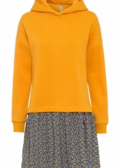 Damen bonprix Kleider|Sweat|Sweatkleid in 2-in-1 Optik