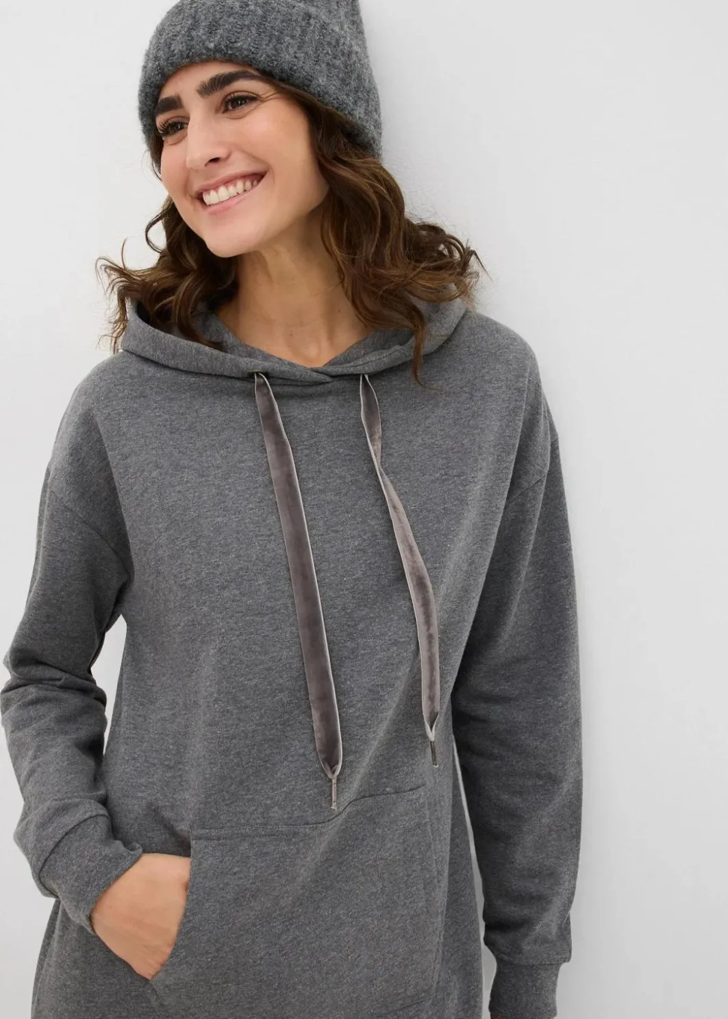 Online Sweatkleid mit Bio-Baumwolle Damen Kleider|Sweat