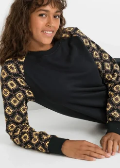 Outlet Sweatkleid mit Druck Damen Bekleidung·Blusen & Tuniken|Sweat