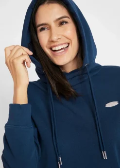 Damen bonprix Kleider|Sweat|Sweatkleid mit Kapuze
