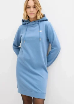 Outlet Sweatkleid mit Kapuze Damen Kleider|Sweat
