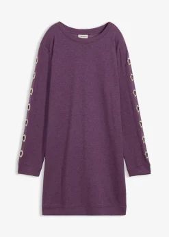 Damen bonprix Bekleidung·Blusen & Tuniken|Bekleidung·Pullover & Strickjacken|Sweatkleid mit Ösen