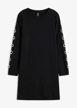 Damen bonprix Kleider|Sweat|Sweatkleid mit Ösen