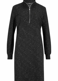 Online Sweatkleid mit Troyer Damen Kleider|Sweat
