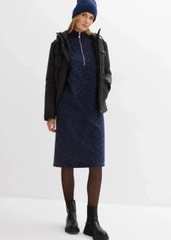 Damen bonprix Kleider|Sweat|Sweatkleid mit Troyer