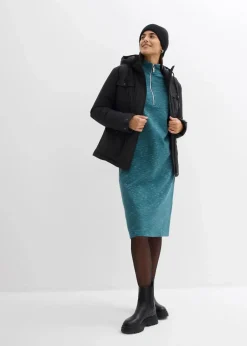 Damen bonprix Bekleidung·Blusen & Tuniken|Bekleidung·Pullover & Strickjacken|Sweatkleid mit Troyer