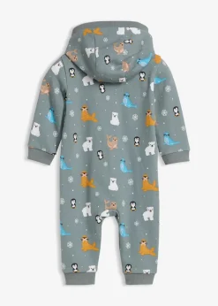 Kinder bonprix Overalls & Sets|Bio Baumwolle|Sweatoverall mit Kapuze aus reiner Bio Baumwolle