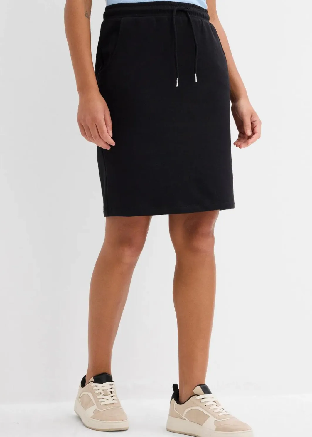 Damen bonprix Nachhaltigere Materialien|Sweat|Sweatrock mit Taschen