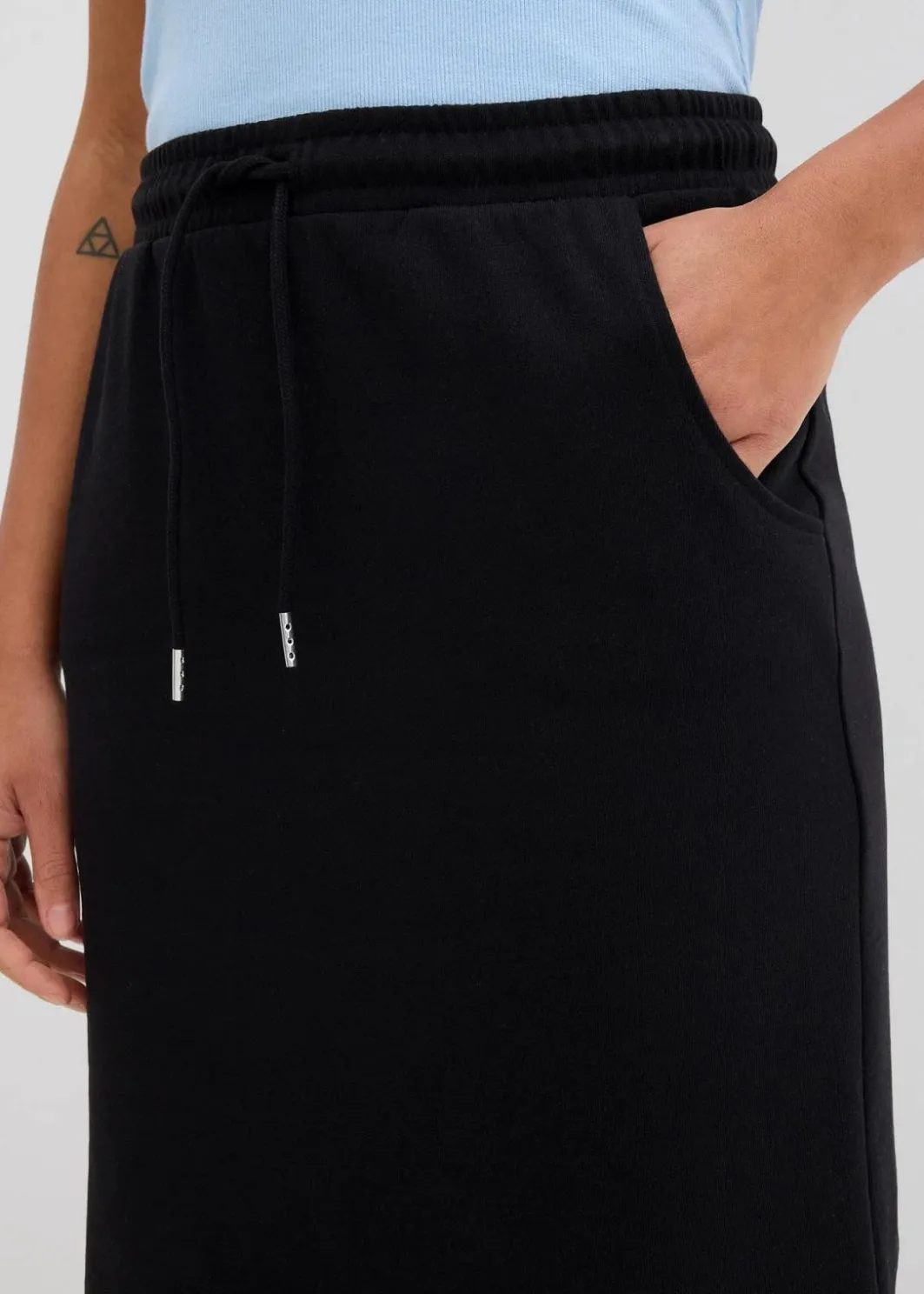 Damen bonprix Nachhaltigere Materialien|Sweat|Sweatrock mit Taschen