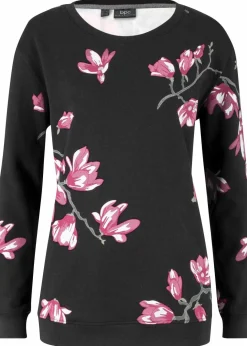 Damen bonprix Bekleidung·Blusen & Tuniken|Sweat|Sweatshirt aus reiner Baumwolle, locker geschnitten
