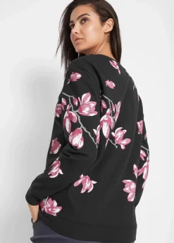 Damen bonprix Bekleidung·Blusen & Tuniken|Sweat|Sweatshirt aus reiner Baumwolle, locker geschnitten
