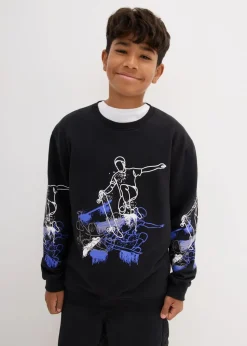 Kinder bonprix Jungen 9-16 Jahre·Bademode|Jungen 9-16 Jahre·Sweat & Strick|Sweatshirt aus reiner Bio-Baumwolle