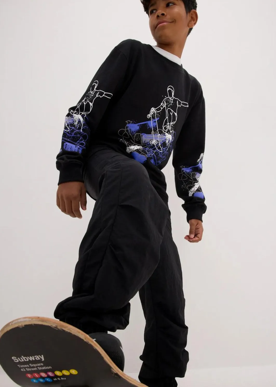 Kinder bonprix Jungen 9-16 Jahre·Bademode|Jungen 9-16 Jahre·Sweat & Strick|Sweatshirt aus reiner Bio-Baumwolle