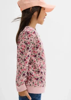 Kinder bonprix Mädchen 2-8 Jahre·Nachhaltigere Materialien|Mädchen 9-16 Jahre·Nachhaltigere Materialien|Sweatshirt aus reiner Bio-Baumwolle (2er Pack)