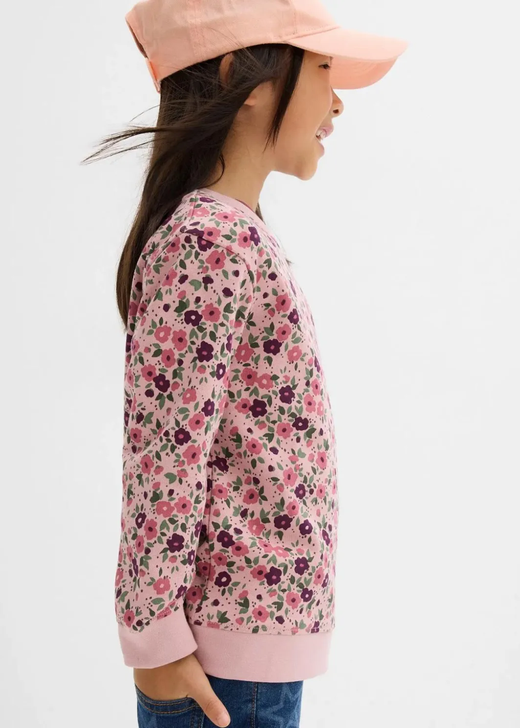 Kinder bonprix Mädchen 2-8 Jahre·Nachhaltigere Materialien|Mädchen 9-16 Jahre·Nachhaltigere Materialien|Sweatshirt aus reiner Bio-Baumwolle (2er Pack)