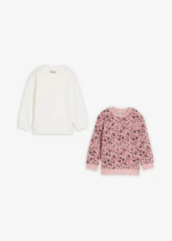 Kinder bonprix Mädchen 2-8 Jahre·Nachhaltigere Materialien|Mädchen 9-16 Jahre·Nachhaltigere Materialien|Sweatshirt aus reiner Bio-Baumwolle (2er Pack)