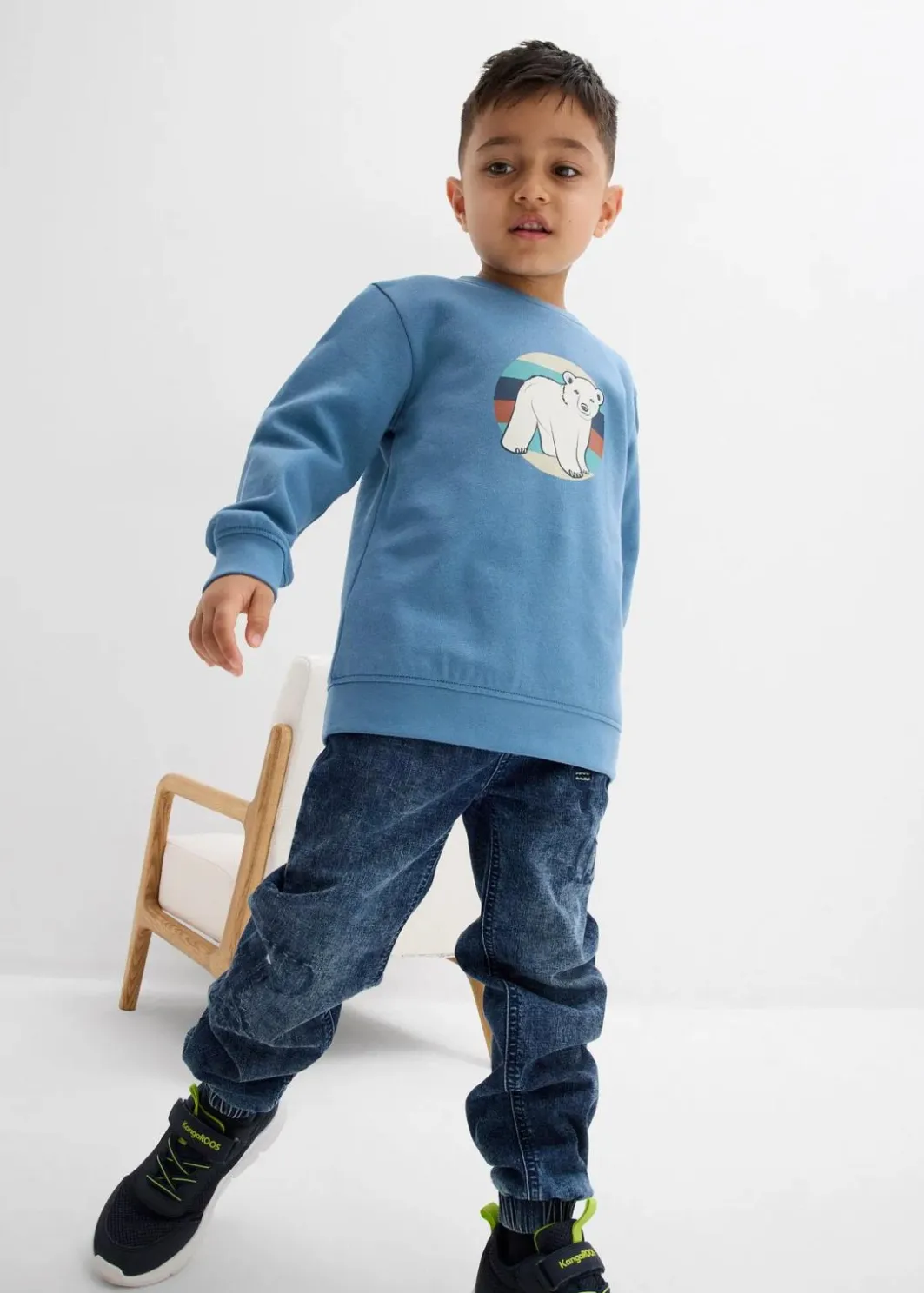 Kinder bonprix Jungen 2-8 Jahre·Nachhaltigere Materialien|Jungen 2-8 Jahre·Sweat & Strick|Sweatshirt aus reiner Bio-Baumwolle
