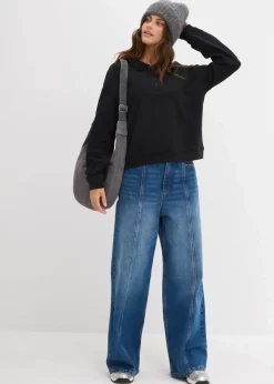 Damen bonprix Bekleidung·Röcke|Bekleidung·Blusen & Tuniken|Sweatshirt aus reiner Bio-Baumwolle