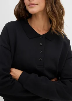Damen bonprix Bekleidung·Röcke|Bekleidung·Blusen & Tuniken|Sweatshirt aus reiner Bio-Baumwolle