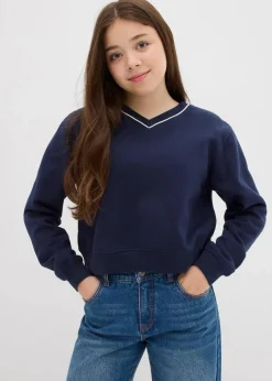 Kinder bonprix Mädchen 2-8 Jahre·Nachhaltigere Materialien|Mädchen 9-16 Jahre·Nachhaltigere Materialien|Sweatshirt aus reiner Bio-Baumwolle